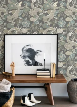 A-Street Prints Middleton Yanci Wallpaper - Stone