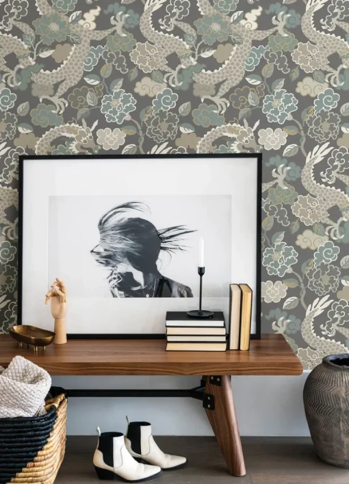 A-Street Prints Middleton Yanci Wallpaper - Stone