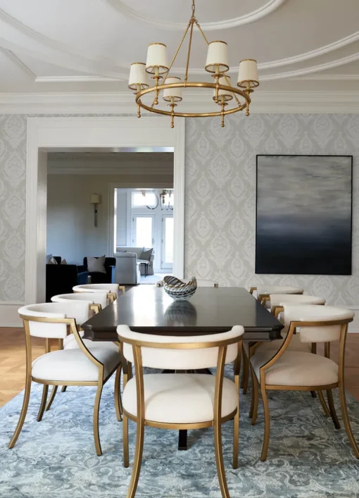A-Street Prints Middleton Arlie Wallpaper - Light Grey