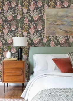A-Street Prints Middleton Harper Wallpaper - Brown