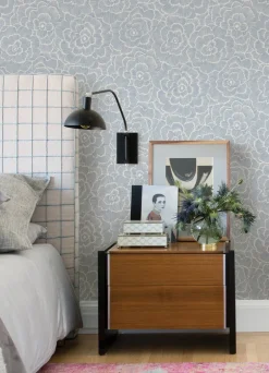 A-Street Prints Middleton Periwinkle Wallpaper - Blue