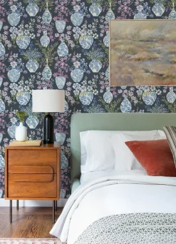 A-Street Prints Middleton Harper Wallpaper - Charcoal