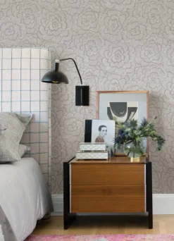 A-Street Prints Middleton Periwinkle Wallpaper - Sterling