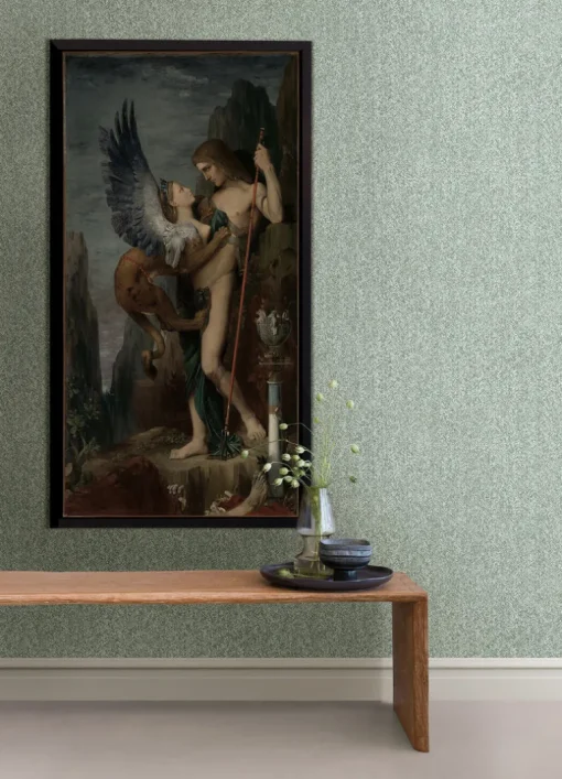 A-Street Prints Revival Ashbee Tweed Wallpaper - Green
