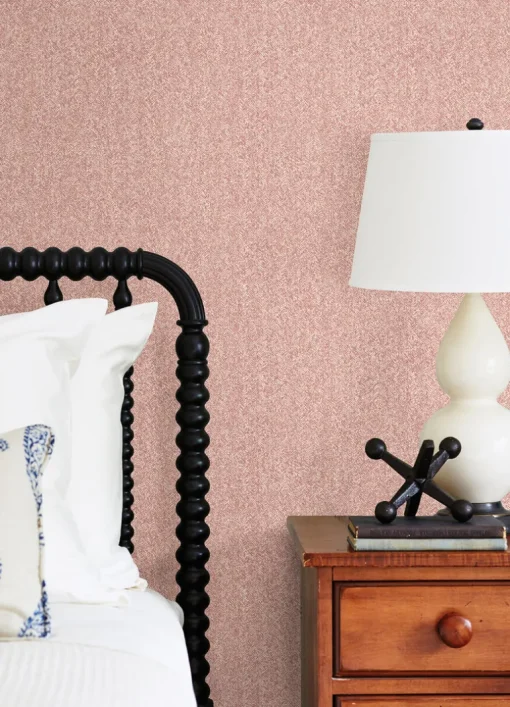 A-Street Prints Revival Ashbee Tweed Wallpaper - Burgundy