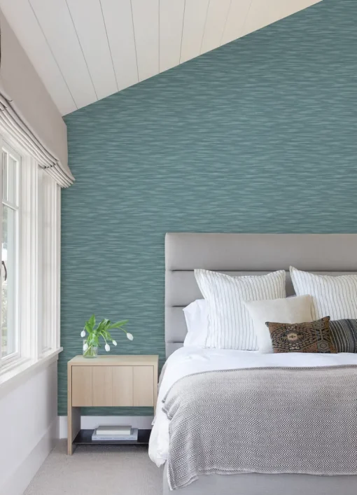 A-Street Prints Revival Benson Wallpaper - Dark Blue