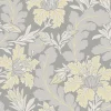 A-Street Prints Revival Butterfield Floral Wallpaper - Light Grey