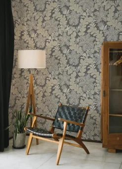 A-Street Prints Revival Butterfield Floral Wallpaper - Grey