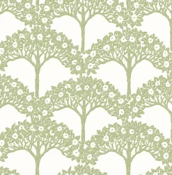 A-Street Prints Revival Dawson Wallpaper - Green