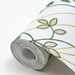 A-Street Prints Revival Dard Tulip Ogee Wallpaper - Teal