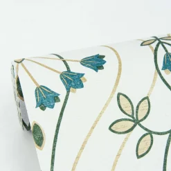 A-Street Prints Revival Dard Tulip Ogee Wallpaper - Teal