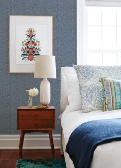 A-Street Prints Revival Mackintosh Wallpaper - Indigo