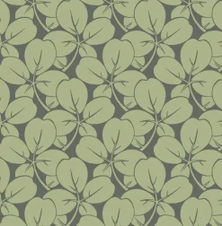 A-Street Prints Revival Robert Clover Wallpaper - Green