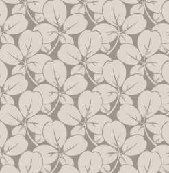 A-Street Prints Revival Robert Clover Wallpaper - Grey