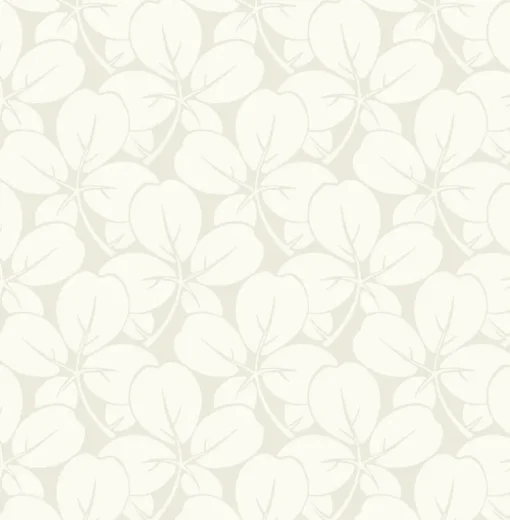 A-Street Prints Revival Robert Clover Wallpaper - Off White