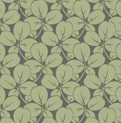 A-Street Prints Revival Robert Clover Wallpaper - Green