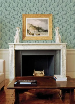 A-Street Prints Revival Robert Clover Wallpaper - Aqua