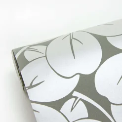 A-Street Prints Revival Robert Clover Wallpaper - Grey
