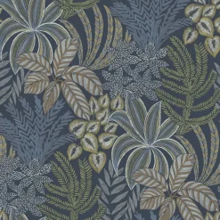 A-Street Prints Revival Sumner Wallpaper - Navy