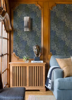 A-Street Prints Revival Sumner Wallpaper - Navy
