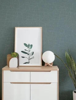 A-Street Prints Solace Alcott Dotted Wallpaper - Slate