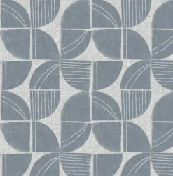A-Street Prints Solace Baxter Mosaic Wallpaper - Denim