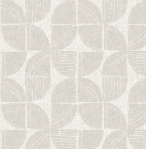 A-Street Prints Solace Baxter Mosaic Wallpaper - Bone