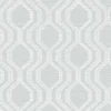 A-Street Prints Solace Burton Ogee Wallpaper - Pewter