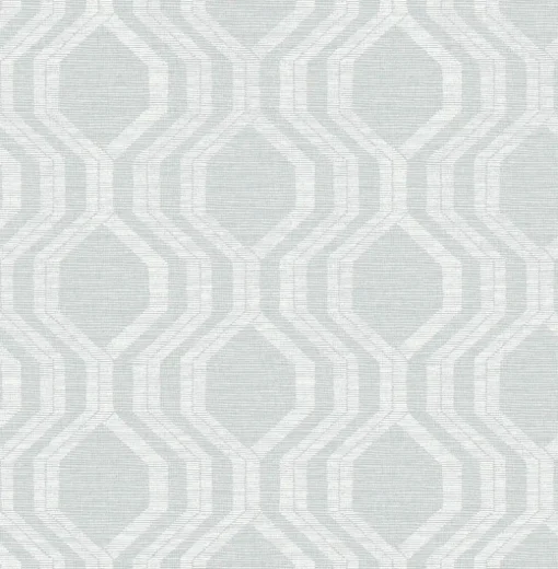 A-Street Prints Solace Burton Ogee Wallpaper - Pewter