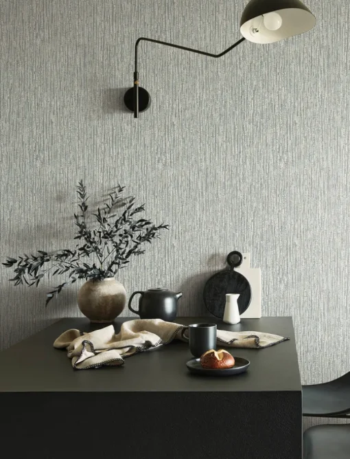 A-Street Prints Solace Corliss Wallpaper - Grey