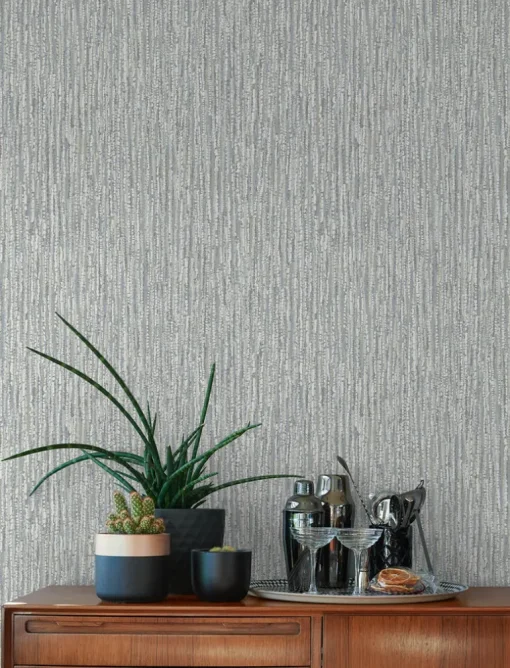 A-Street Prints Solace Corliss Wallpaper - Grey