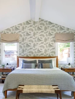 A-Street Prints Solace Fulton Wallpaper - Sea Green