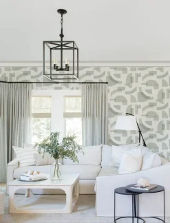 A-Street Prints Solace Fulton Wallpaper - Sea Green