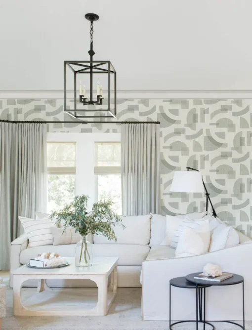 A-Street Prints Solace Fulton Wallpaper - Sea Green