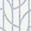 A-Street Prints Solace Harlow Contours Wallpaper - Indigo
