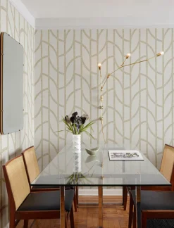 A-Street Prints Solace Harlow Contours Wallpaper - Gold