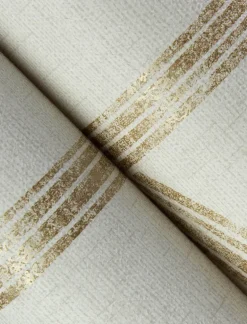 A-Street Prints Solace Harlow Contours Wallpaper - Gold