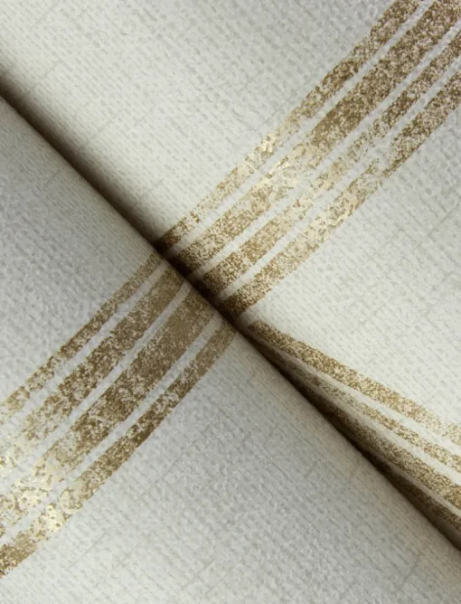 A-Street Prints Solace Harlow Contours Wallpaper - Gold