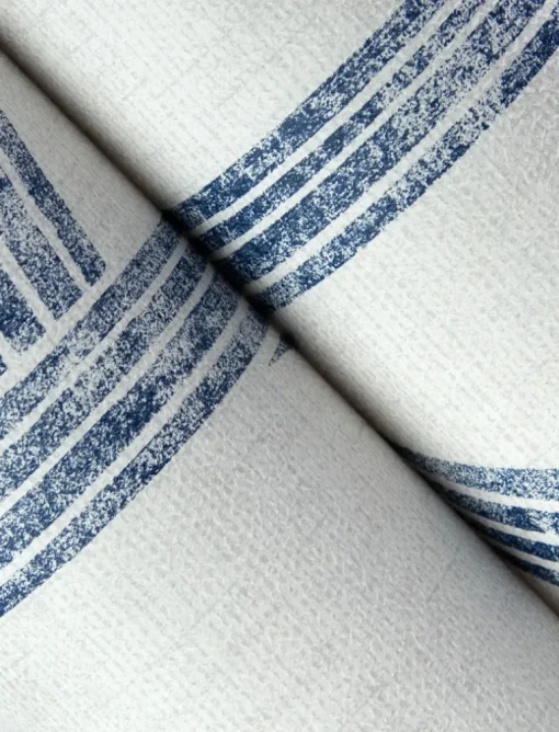 A-Street Prints Solace Harlow Contours Wallpaper - Indigo