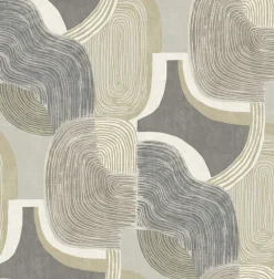 A-Street Prints Solace Hollace Wallpaper - Slate