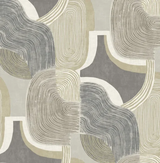 A-Street Prints Solace Hollace Wallpaper - Slate
