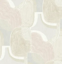 A-Street Prints Solace Hollace Wallpaper - Mauve