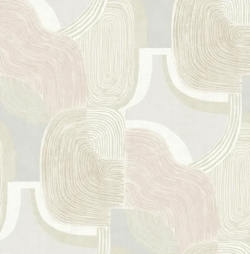 A-Street Prints Solace Hollace Wallpaper - Mauve