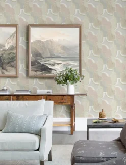 A-Street Prints Solace Hollace Wallpaper - Mauve