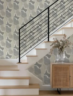 A-Street Prints Solace Hollace Wallpaper - Slate