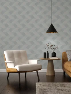 A-Street Prints Solace Presley Wallpaper - Light Blue