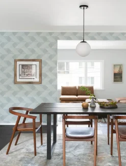 A-Street Prints Solace Presley Wallpaper - Light Blue