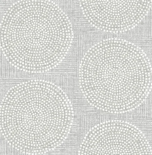 A-Street Prints Solace Salma Medallion Wallpaper - Grey