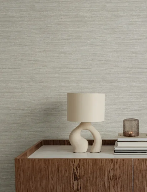 A-Street Prints Solace Sheehan Faux Grasscloth Wallpaper - Neutral