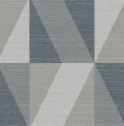 A-Street Prints Solace Winslow Geometric Wallpaper - Slate